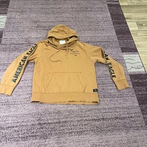 Large tan American eagle hoodie